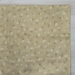 小花イエロー　ダブルガーゼ　50センチ
