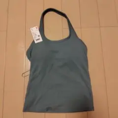UNIQLO オープンバックホルターブラトップ Sサイズ グリーン