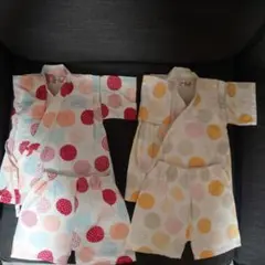 甚平 2着セット (サイズ95cm)　双子
