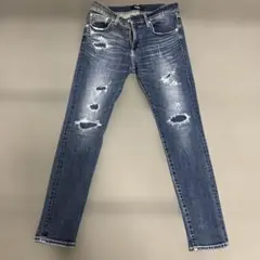 AZUL BY MOUSSY ダメージスキニーデニム
