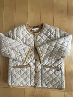 キルティングジャケット ベージュ 120cm