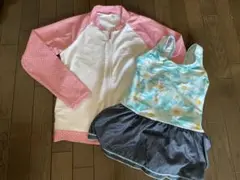 水着・水泳用品 女の子用セット 130サイズ