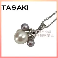 TASAKI タサキ 田崎 パール ネックレス シルバー