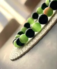 緑のブレスレット タイガーアイ キャッツアイ