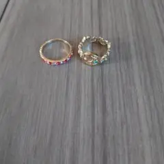 美品 ディズニー 指輪 2つ
