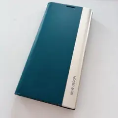 Galaxy S23 Ultra ケース ダークグリーン スタイリッシュ 手帳型