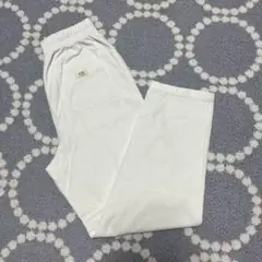 SM2 ホワイトデニム　カーブジーンズ　シェフパンツ