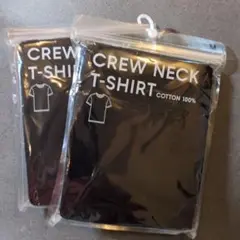 【新品未開封】綿100 黒 Tシャツ Mサイズ 2枚セット
