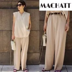 マチャット MACHATT サスペンダーパンツ ワイド 2way