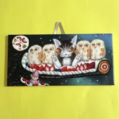 ダヤンアートタイル　 メレンゲふくろう