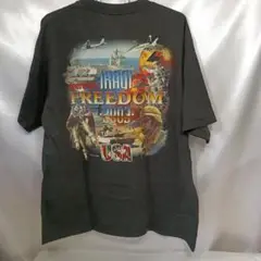 141♪米国ユーズド★イラク戦争プリントTシャツXLサイズ