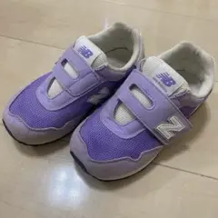 ニューバランス　パープル　18.5