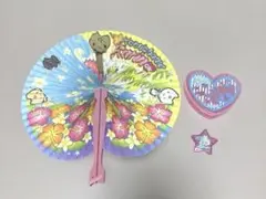 なかよし付録 かみちゃまかりん ピンバッジ 小物入れ うちわ 3点 セット