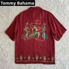 【90s-00s】Tommy Bahama 開襟シャツ　シルク　半袖　アロハ