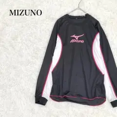 MIZUNO ミズノ　ロンT M 長袖Tシャツ　クルーネック　ロゴプリント