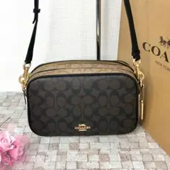 ☆新品・未使用☆COACH ショルダーバッグ シグネチャー バイカラー