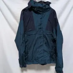 Columbia フード付きジャケット L マウンテンパーカー　古着　青