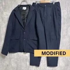 美品⭐️ MODIFIED ビジネススーツ セットアップ 【M】 ネイビー