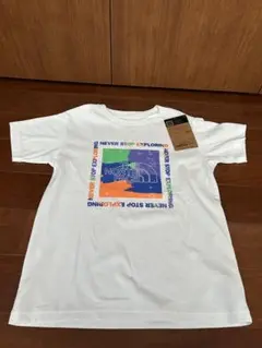 ザノースフェイス　キッズ　半袖Tシャツ　140サイズ　ホワイト