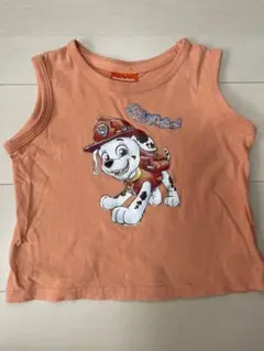 子供　タンクトップ パウパトロール　110 オレンジ