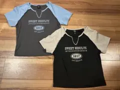 2枚セット　新品未使用　ショート丈半袖Tシャツ L