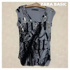 ZARA Evening Collection スパンコール カットソー M