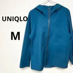 UNIQLO ユニクロ メンズ マウンテンパーカー 防寒 アウトドア ブルー 青