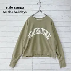 ザンパ style zampa for the holidays ロゴスウェット