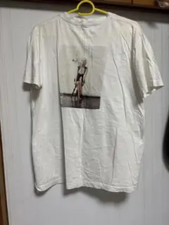 ホワイト Tシャツ Mサイズ プリント入り