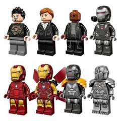 レゴ互換　アイアンマン　レアキャラクター　ミニフィグ　8体セット　新品未開封