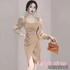 春夏コーデ❤️ひざ丈ワンピース ドレス ワンピース ミニ セクシー レース