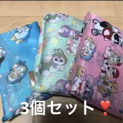 新品　大　モフサンド　エコバッグ　3種　折り畳み　サンリオコラボ　サメにゃん