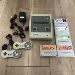 SFC 任天堂 スーパーファミコン 本体一式 ソフト5本付き