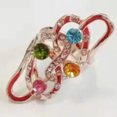 新品 ジルコニア ゴールド リング レディース ピンク ブルー イエロー