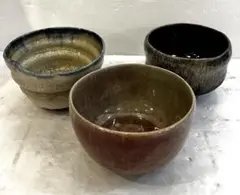 抹茶碗 茶碗 3点 おまとめ 工芸品 骨董品 年代物 コレクション 茶道具