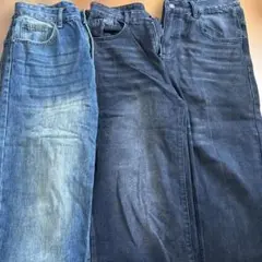 デニムパンツ3本セット