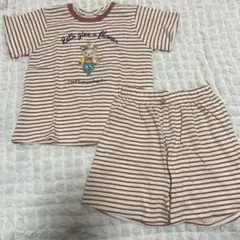 フタフタ バースデイ ベビーパジャマ 90サイズ ストライプ新品
