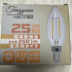 LED電球 E12 6個セット 25W形相当Tengyuan