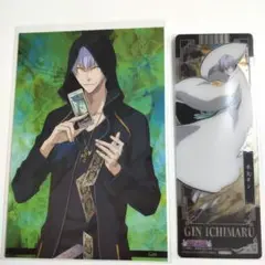 BLEACH　市丸ギン　ポストカード　クリアしおり　クリアカード