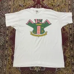 90s シングルステッチ USA製 フラタニティ ギリシャ文字 メッセージ T