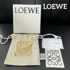 【ほぼ未使用】LOEWE ブローチ アナグラム ゴールド