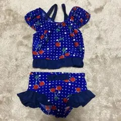 さくらんぼ柄　セパレート　水着　サイズ90