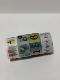 水縞マスキングテープ4個セット