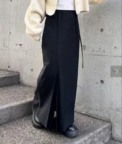 ミスティック　ストレッチ2wayスカート　ブラック　サイズ1