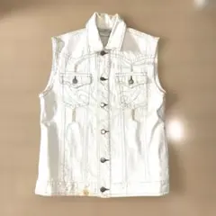 ヴィンテージ　ダメージデニムベスト