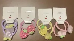 【新品】ヘアゴム　8本セット　果物　ベビー　赤ちゃん　キッズ　子供　髪留め