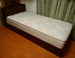 ★大塚家具★キングスダウン★収納付き★シングルベッド★
