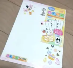 ミニーちゃん 命名用紙
