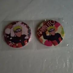 NARUTO-ナルト- 疾風伝 うずまきナルトきらきら缶バッジ桜ver　２個