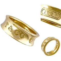 TIFFANY&Co. ティファニー リング 1837 9号 K18 YG 指輪